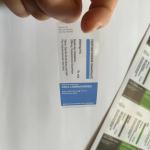 Clear Vial Labels For 10ml Oil Injection Glass Bottles for sale