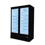 R134a Commercial Display Freezer Multiple Glass Doors For Large Scale Bottom Mount Upright Freezer for sale