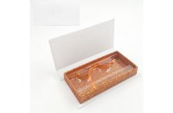 China Glossy Finish Custom Magnet Flip Rigid Packaging Boxes Eyelash Cosmetics Box With Ribbon supplier