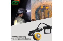 China IP65 Safety Underground Led Mining Cap Lamp 1 Watt Light Weight supplier