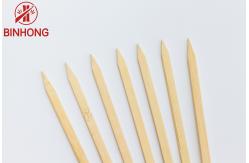 China Heat Resistant Disposable Round Shape 30cm Bamboo Skewers supplier