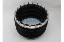 China Flange Connection Air Suspension Spring 3H480312 Triple Convoluted Rubber Air Bellows supplier