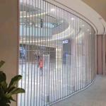 Automatic Commercial Lateral Sliding Grill Shutter Transparent PC And Security for sale