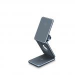 3 In 1 Aluminum Alloy Body All-metal Portable Foldable Magnetic Phone Earphones Watch Wireless Charger 15w for sale