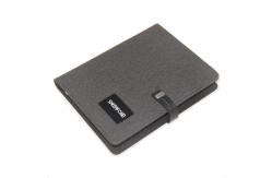 China Customized Printing A5 Pu Leather Softcover Luxurious Business Travelers Wireless Charging Notebook supplier