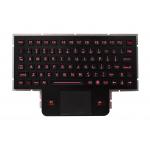 Rugged IP66 Dynamic Backlit USB stainless steel industrial keyboard for sale