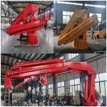 10 Ton Knuckle Boom Marine Crane Truck Mounted Articulated Hydraulic Deck Crane for sale