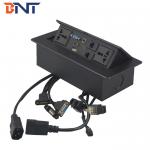 Conference Table Damped Multimedia Outlet Connection Socket Box With USB HDMI VGA Audio RJ45 for sale