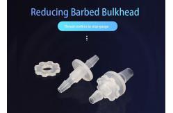 China Equal Plastic Panel Mount Fittings Straight Reducing Barbed Union Bulkhead supplier