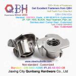 QBH M4-M10 DIN1624 Stainless Steel Half Teeth Four Claw T Weld Nuts T-Nut for sale