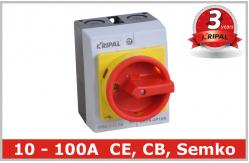 China Emergency Stop Off 10A IP65 Rotary Isolator Switch Safety Disconnect Switch supplier