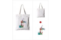 China Simple And Casual Canvas Shopping Bag Durable With Large Capacity supplier