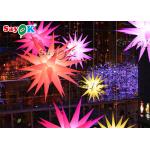 210T 1.5M Inflatable Lighting Decoration Colorful Hanging Star for sale