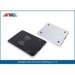 Adjustable RF Power Integrated RFID Pad Reader , Lightweight 13.56 MHz RFID Reader Writer for sale