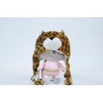 25CM Height Cute Plush Winter Hat Various Color For Promotion Leopard Shape for sale