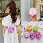 Lolipop Silicone Round Pencil Case For Stationery Supplie Pencil Pouch School Supplies Makeup Bag Storaoge Container for sale