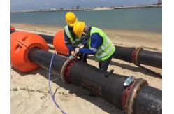 China Dredging Floating Pipeline Materials Sand Dredging Mud Oil Water Mine Uhmw Pipe supplier