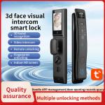 Smart Home S958Max Fingerprint Card Code Key Video Intercom Face ID Recognition Tuya Door Lock for sale