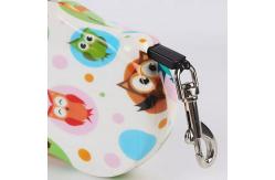 China Custom Print Logo Pet Retractable Handle Dog Leash 6m For Running supplier