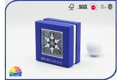 China CMYK Printing Handmade Paper Gift Box With Paper Insert Die Cut Window supplier