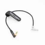 10 Inches Camera Audio Cable 5 Pin Right Angle Male To Right Angle 3.5mm TRS for sale