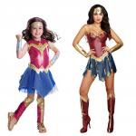 Wonder Woman Adult Kids Cosplay Costume for Halloween Superhero TV Movie Gender Women for sale