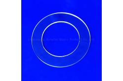 China High Light Transmittance Custom Round Quartz Flange Seal Transparent Sheet supplier