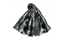 China wholesales fashion head hijab custom logo tassels women silk scarves supplier