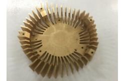 China Customzied Aluminum 6061 CNC Metal Stamping Anodizing Gold Laptop Cpu Cooler supplier