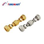 Customized Sizes Forged Brass Compression Fittings Gas  Pipe for Pex Al Pex Pipes Female Elbow High Quality Unequal straight union for sale
