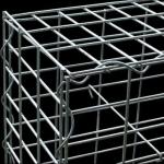 1x1x2 PVC Gabion Basket Gabion Box Retaining Zinc Coated Gabion Mesh for sale