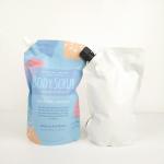 Industrial Food Packaging with Silver Foil Sachets for Stand Up Body Scrub Bag for sale