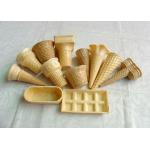 Eco - Friendly Ice Cream Wafer Cups For Store / Supermarket , Custom Shape for sale