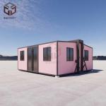 700mm Wall Fireproof Prefab Folding House Portable 20ft 30ft 40ft for sale