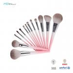 Plastic Handle 13PCS Basic Makeup Brush Collection Aluminium Ferrule for sale