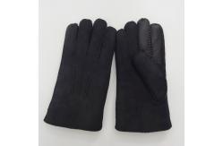 China 2019 original sheepskin shearling 5 fingers winter gloves touch screen supplier