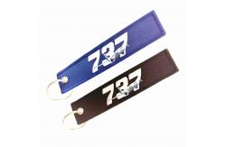 China Custom 737 Aviation Keychain - OEKO-TEX® Polyester + Laser Engraving supplier