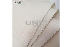 China White Polyester Tie Interlining Fabric For Silk Tie Shrink Resistant supplier