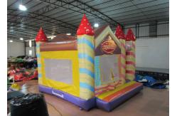 China Waterproof Funny Inflatable Jump House 5 X 5m , Kids Bounce House Silk Printing supplier