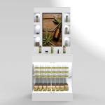 Lucite Crystal Cosmetic Display Stand Floor Essential Oil Rack Display for sale