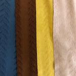 Elastane Stripe Textured Yarn Dyed Polyester Pleated Fabric 250gsm for sale