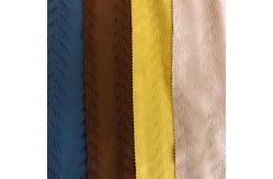 China Elastane Stripe Textured Yarn Dyed Polyester Pleated Fabric 250gsm supplier