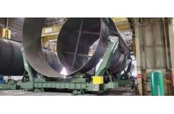 China 400T PU Pipe Welding Rollers For 13m Offshore Monopile supplier