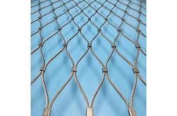 China Flexible Black Coating 316SS Wire Rope Mesh For Fence And Balcony Railing supplier