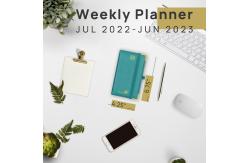 China Custom Turquoise Small Academic Planner From July 2023 To June 2023 supplier