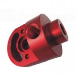 Red Oxidation Aluminum Precision Cnc Machined Parts Workshop Factory Supplying for sale