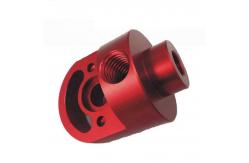 China Precision Metal Cnc Machining Milling Parts Long Mounting Aluminum Plates Red Anodize supplier