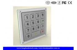 China Door Metal Keypad 4 X 4 Matrix With Rugged Stainless Steel Material supplier