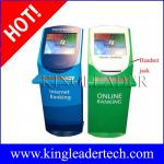 Online banking touch screen custom kiosk design with A4 printer,metal keyboard for sale