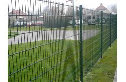 China Steel Anti-Climb Security Fence 656 Double Horizontal Wires Safety Fence supplier